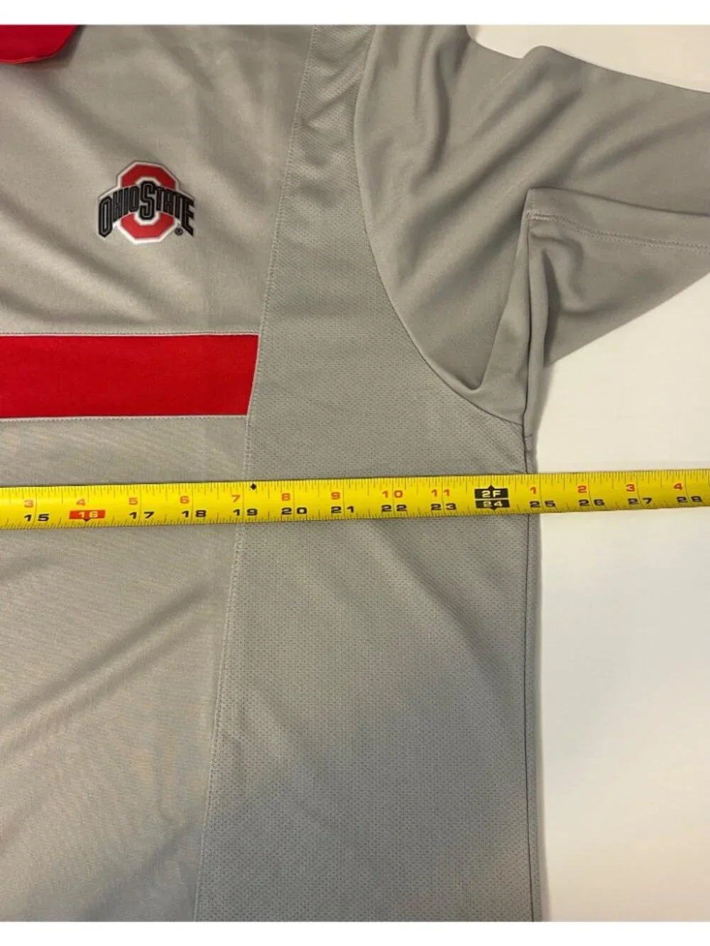 Nike Dri-Fit Ohio State Buckeyes Polo Gray SS Men's XL